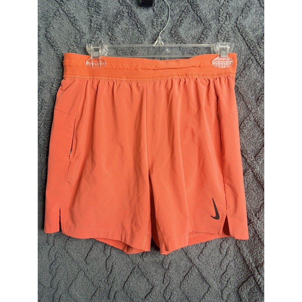 Nike Stride 7" 2-in-1 Running Athletic Shorts Orange DM4759-885 Mens Size Small
